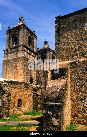 Stati Uniti San Antonio Texas missione Concepcion originariamente Mision Nuestra Senora de la Purisma Concepcion de Acuna Foto Stock