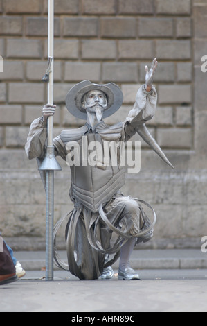 Don Chisciotte in Barcellona Foto Stock