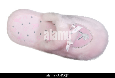 Pink fluffy Playboy bunny ragazze pantofola Foto Stock