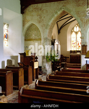 Regno Unito Hampshire Jane Austen Steventon del paese la chiesa di San Nicola interno dove suo padre era vicario Foto Stock