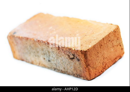 Casa Brick - elemento singolo sfondo bianco clipart Foto Stock