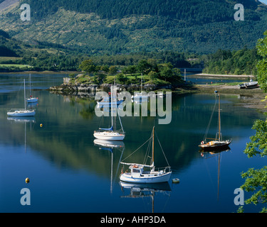 Vescovi Bay Loch Leven Ballachullish Highlands della Scozia Foto Stock