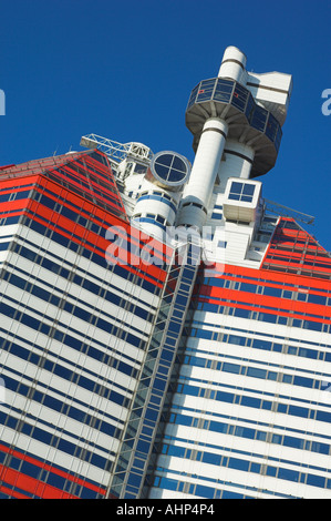 Goteborg Uitken lookout noto come il rossetto rosso e strisce bianche nel porto di Göteborg Svezia UE Europa Foto Stock