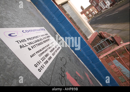 Saliti fino casa in Kensington liverpool Foto Stock