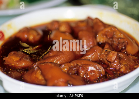 Stufati di carne di maiale servito presso un ristorante nella provincia di Yunan Cina Foto Stock