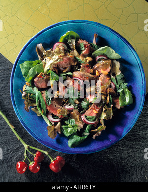 Warm Insalata di carne alimentare editoriale Foto Stock