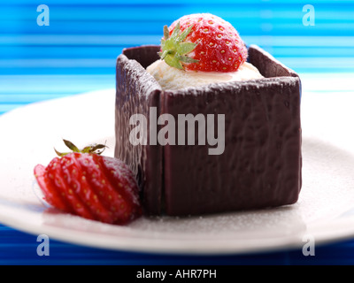 La menta cioccolato dopo ottavi di vaniglia dolci gelato alimentare editoriale Foto Stock