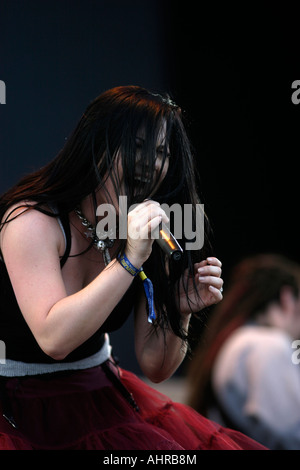 Amy Lee, cantante, Evanescence, American band alternative rock, da Little Rock, Arkansas, Amy Lee, voce, Foto Stock