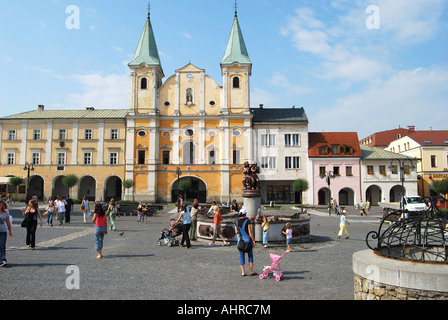 Chiesa di San Paolo apostolo, Mariánske Námestie, Zilina, Regione Ziliana, Slovacchia Foto Stock