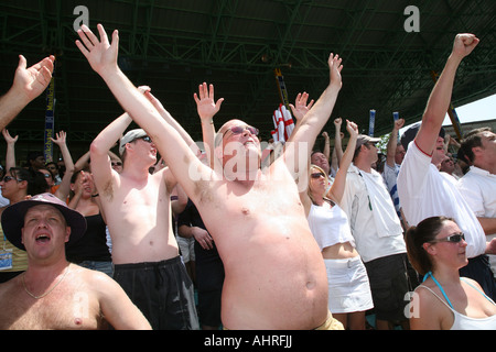 Barmy army India cricket Ventole ventola canzoni Inghilterra bandiera ventole Foto Stock