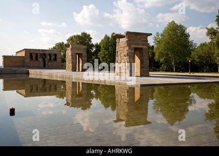 Tempio di Debod a Madrid Foto Stock