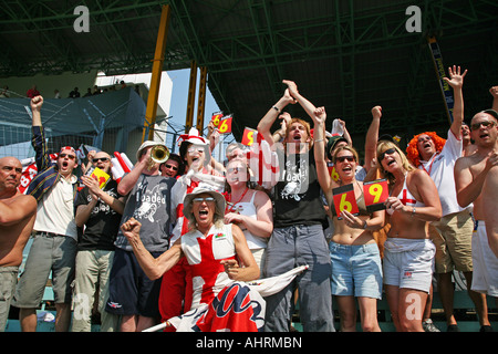 Barmy army in India Jim Fix it Foto Stock