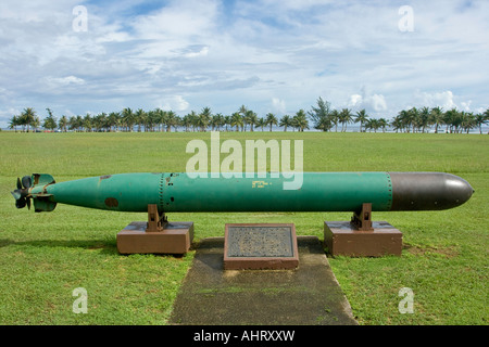 Siluro Asan Beach WWII Battlefield Memorial Parco Nazionale di Guam Foto Stock