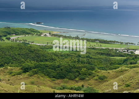 Spiaggia di Asan WWII Battlefield Memorial Parco Nazionale di Guam Foto Stock