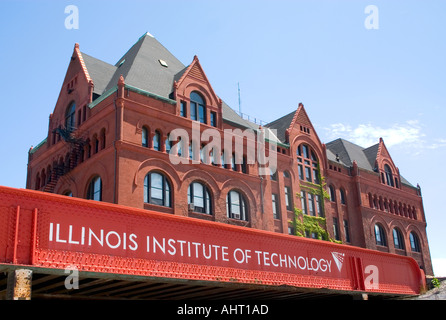 Edificio del campus dell'Illinois Institute of Technology. Chicago in Illinois IL USA Foto Stock