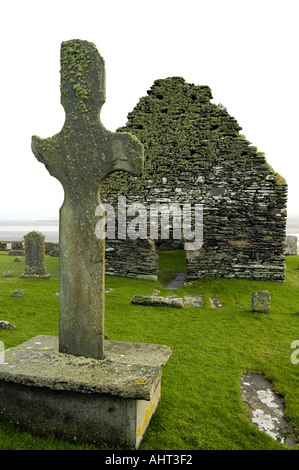 Croce Kilnave Cappella Ardnave Loch Gruinart Foto Stock