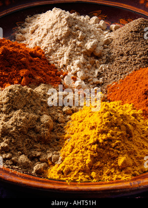 Varie spezie indiane ancora in vita il cibo editoriale Foto Stock