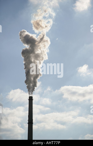 Inquinamento causato dal fumo di camino, Bassa Sassonia - Germania Foto Stock