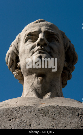 Busto del xvii secolo scultore francese Pierre Puget presso l' Ecole des Beaux Arts Parigi Francia Foto Stock