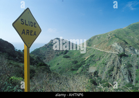 Un inviato segno legge Area di scorrimento Foto Stock