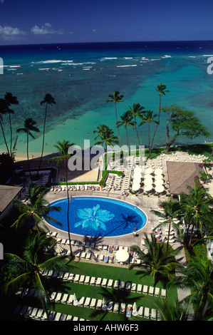 Halekulani Hotel Waikiki Oahu Hawaii Foto Stock