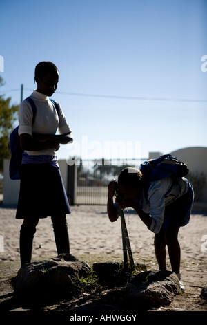 Le ragazze della scuola in Namibia, Africa Foto Stock