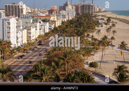 South Beach art deco degli edifici Foto Stock