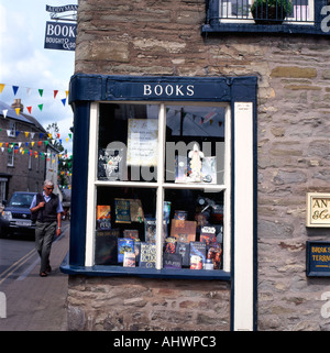 Addyman Book Shop finestra in Hay-on-Wye, Powys, Wales UK KATHY DEWITT Foto Stock