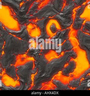 Una grande immagine di sfondo di lava fusa Foto Stock