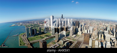 Skyline di Chicago Foto Stock