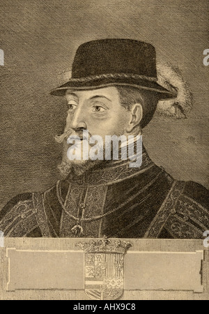 Filippo II, 1527 1598. Il re di Spagna, 1556 - 1598. Foto Stock