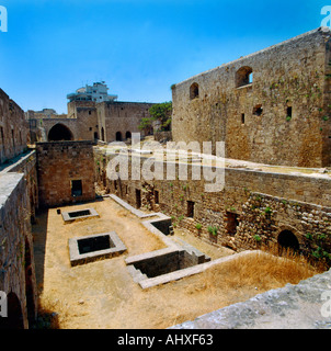 A Tripoli in Libano interno St Giles Castello castello crociato La Cittadella del XII secolo Foto Stock