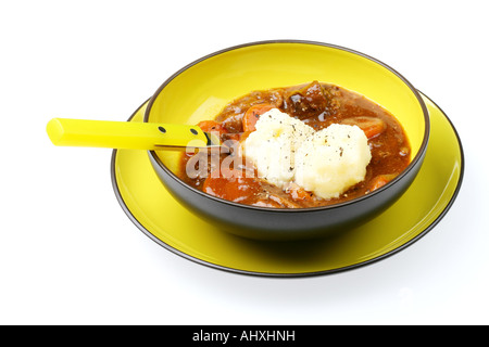 Brasato di manzo con purea di patate Foto Stock