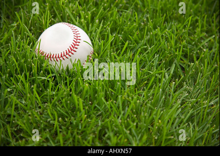 Posa di baseball di erba Foto Stock