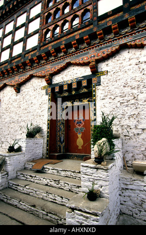 Il Bhutan Paro Gantey Palace Hotel porta Foto Stock