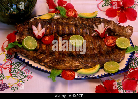 Costillas de puerco, costolette di maiale, cucina messicana, ristorante messicano, messicano cibo e bevanda, cibo messicano, zaachila, stato di Oaxaca, Messico Foto Stock