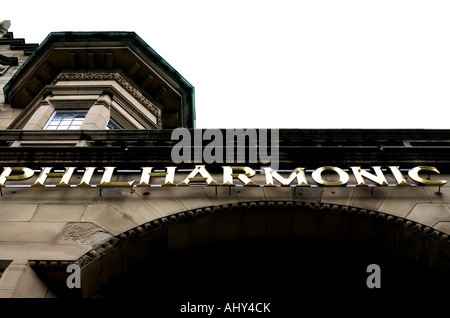 Dettaglio del punto di riferimento Philharmonic pub di Liverpool Foto Stock