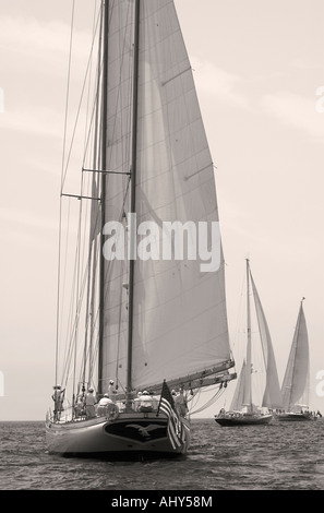 Barche a vela a Newport, Rhode Island Foto Stock