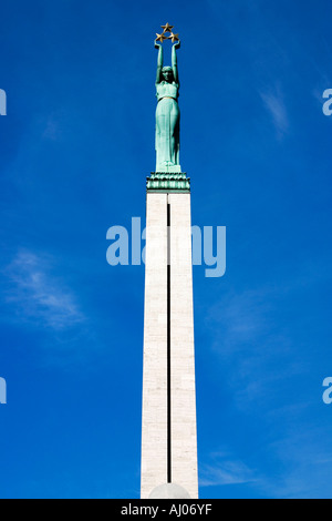 Il Monumento alla Libertà, Riga, Lettonia, UE Foto Stock