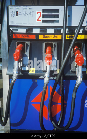 Moderna della pompa benzina Foto Stock