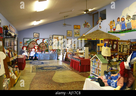 ILLINOIS Arcola Raggedy Ann e Raggedy Andy museo interno Foto Stock
