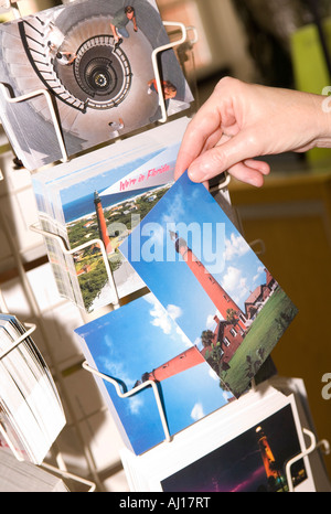 Mostra di cartoline del faro di Ponce de Leon Inlet a St Augustine, Florida, USA Foto Stock