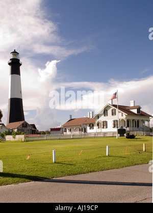 Faro e museo di Tybee Island, Georgia USA Foto Stock