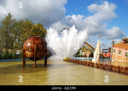 Onda di marea Ride, amicizia Cove, Thorpe Park Theme Park, Chertsey, Surrey, Regno Unito Inghilterra Foto Stock