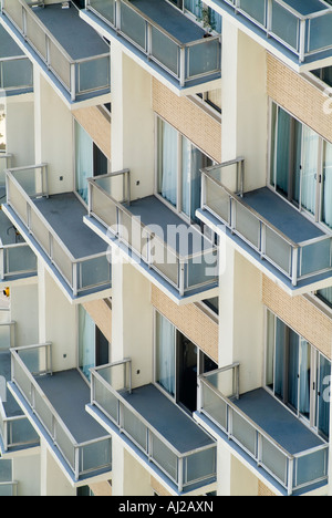 Appartamento in condominio condomini balconi, Filadelfia Pennsylvania, STATI UNITI D'AMERICA Foto Stock