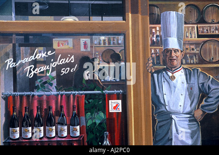 Presque Ile affresco di persone famose Foto Stock