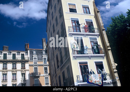 Presque Ile affresco di persone famose Foto Stock