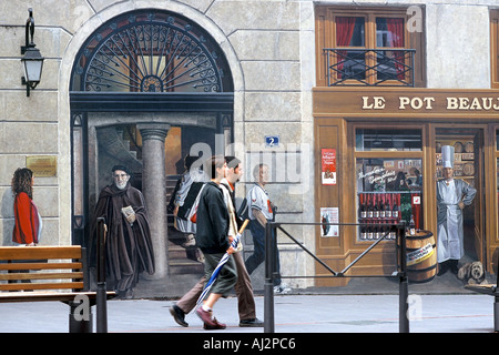 Presque Ile affresco di persone famose Foto Stock