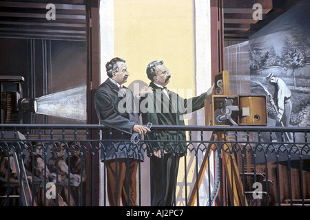 Presque Ile affresco di persone famose Foto Stock