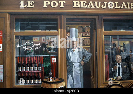 Presque Ile affresco di persone famose Foto Stock